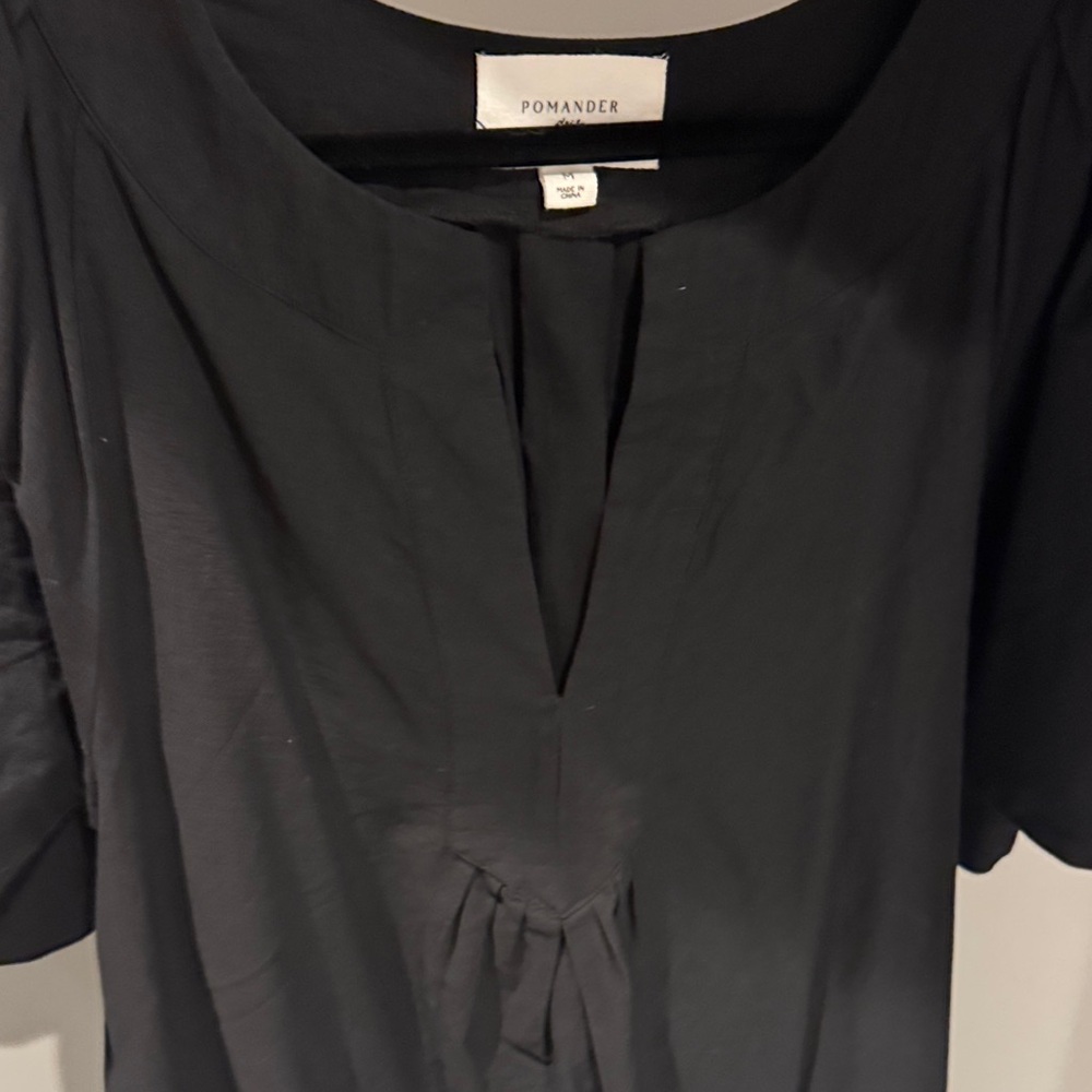 Tuckernuck Black Cotton Mini Dress with Flutter Sleeve - Picture 6 of 8